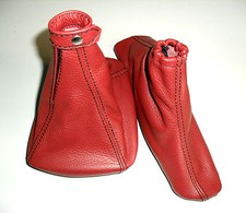 Schaltsack und Bremse für Alfa Romeo Giulietta Von 2010 Echtes Leder Rot