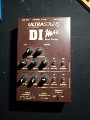 Ultrasound DI Max Two Channel Pre Amp Dean Markley