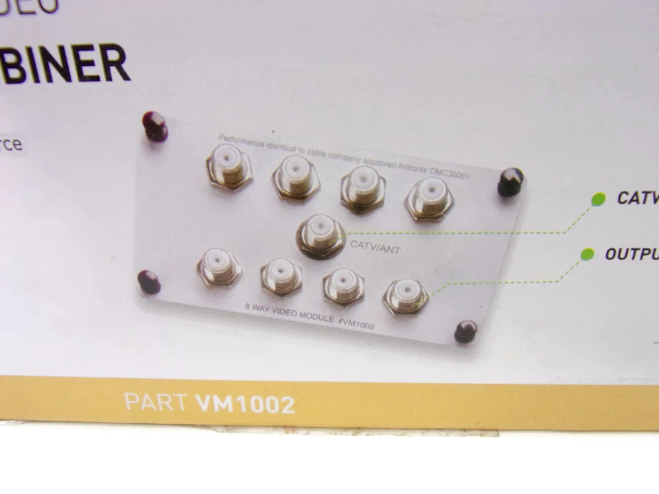 On-Q Legrand 1 x 8 Enhanced Video Splitter / Combiner VM1002 ~ NEW IN BOX ~ - Image 4 of 4