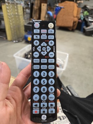 GE 24116 Big Button Blue LED Backlit Universal Remote Control RC24116-B