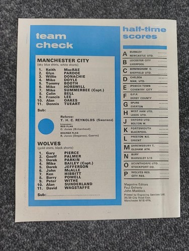 MANCHESTER CITY v 1973-74 Season TOKENS INTACT CHOOSE FROM MENU - Picture 47 of 55