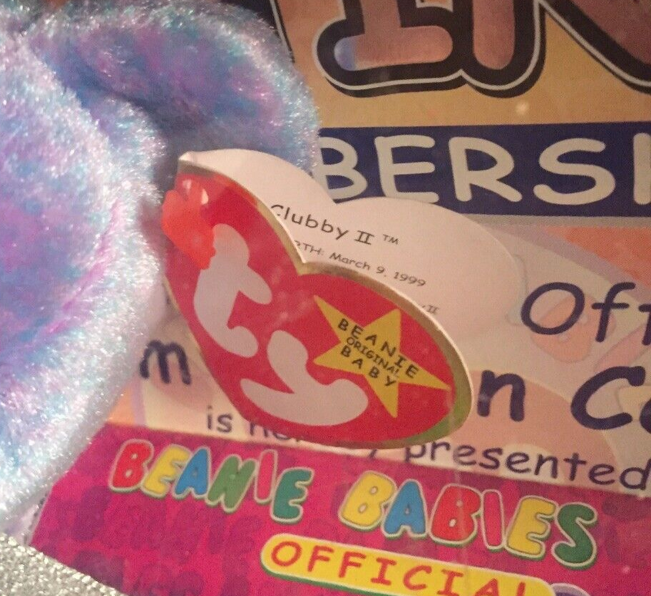 Ty Beanie Baby CLUBBY I II III IV - Rare Collection - Unique Lot - Vintage!!! - Picture 8 of 12