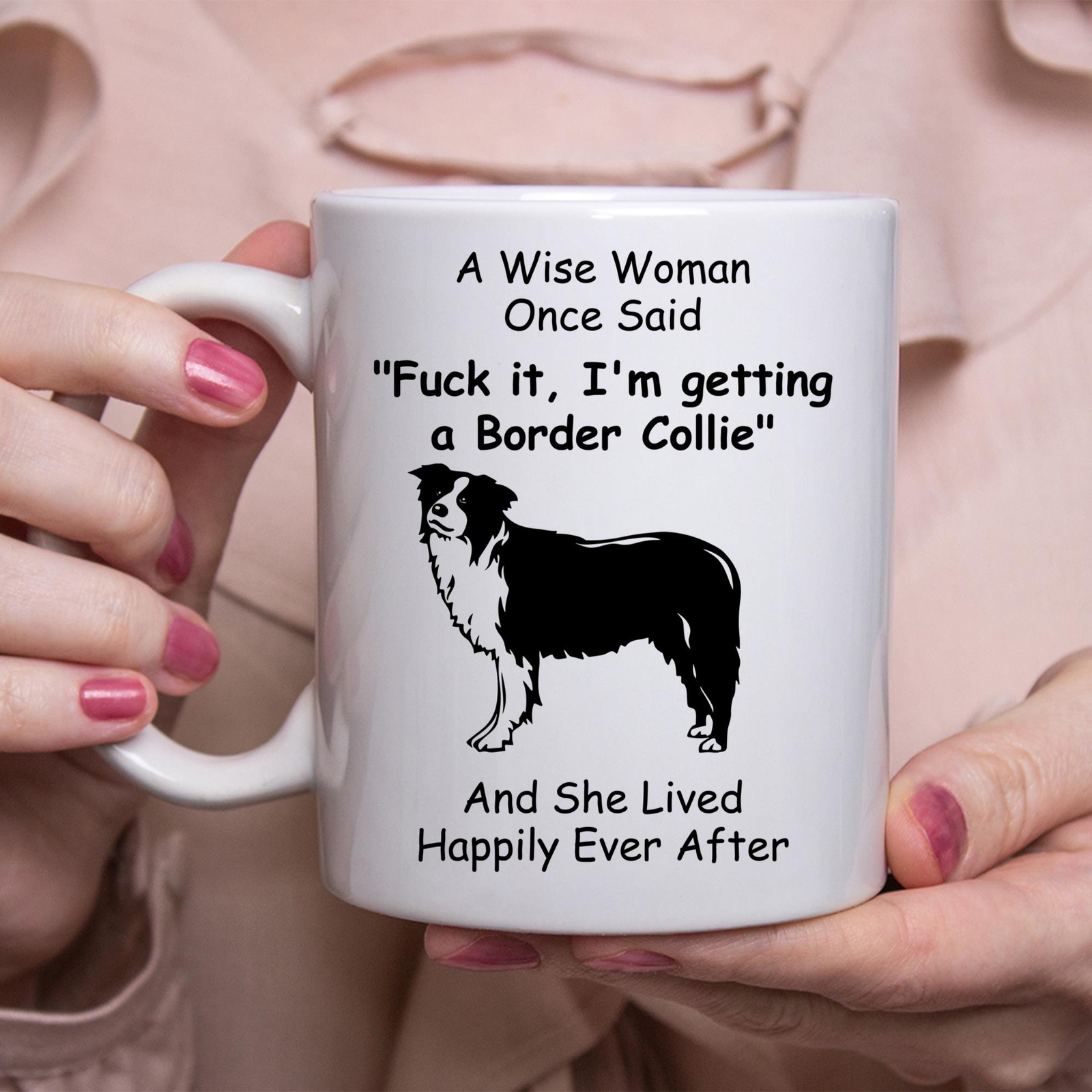 Funny Border Colliegift For Women White Coffee Mug Coffee Cup