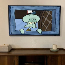 Squidward Window Poster, Gift