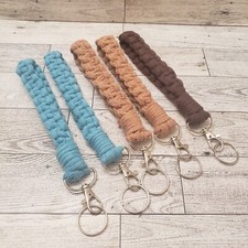 Women's Handmade Macrame Keychain Wristlet Purse Strap YOUR CHOICE Mom Gift Boho