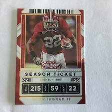 2020 Contenders Draft Picks Mark Ingram II Alabama Season Ticket Galactic Foil