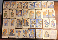 Vintage Old Maid Card Game 1920s Complete Game with 15 Pairs  Directions Card