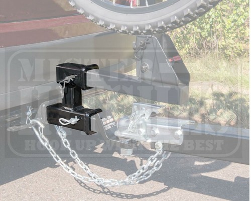 DUAL RECEIVER HITCH 3500KG TONGUE MULTI USE TOW BAR TRAILER CAMPER BIKE RACK - Picture 6 of 6