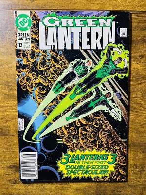 GREEN LANTERN 13 NEWSSTAND VARIANT 1ST APP GREEN LANTERN (BRIK) DC COMICS 1991