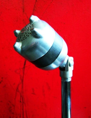 Vintage 1940's American D4T dynamic microphone w E.V stand DISPLAY PROP REPAIR - Picture 5 of 12