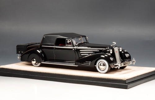 1/43 GLM Stamp 1934 Cadillac 452D V16 Victoria Convertible Coupe Close Top Black - Picture 3 of 3
