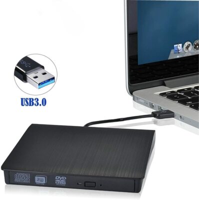 POP-UP Mobile External DVD-RW Drive Type C USB 3.0 Portable Plug & Play ...