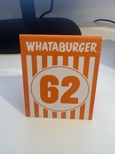 Whataburger Table Tent Number 62