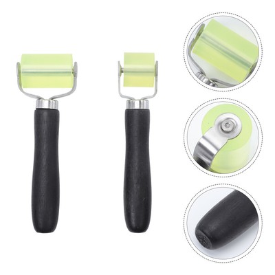 2Pcs Home Wallpaper Flatten Paint Rollers Wallpaper Hand Tools