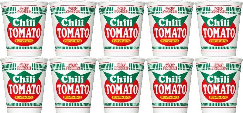 NISSIN CUP NOODLE CHILI TOMATO 76G 10 PACK INSTANT RAMEN from