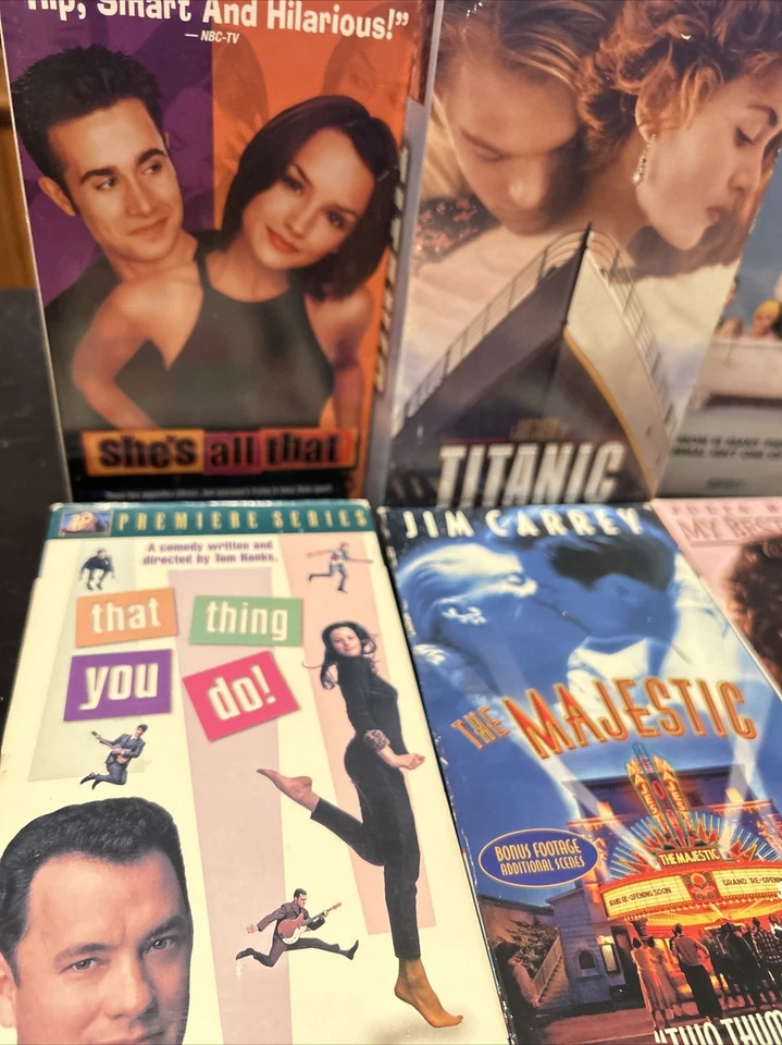 VHS Tape Lot - Romance Comedy Drama - Julia Roberts Cher Leonardo DiCaprio More Foto 4 de 4