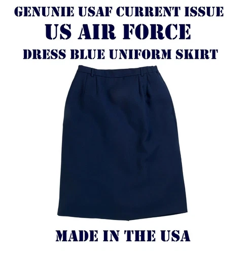 US MILITARY USAF AIR FORCE SERVICE DRESS BLUE UNIFORM WOMEN'S SKIRT MANY SIZES - Picture 1 of 10