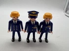 Vintage Playmobil Aero Line Airplane Airport Pilot Figure Airport Workers