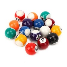16PCS Mini Billiard Balls Set, 2.5cm/0.98inch Mini Pool Ball Set, Pool Table