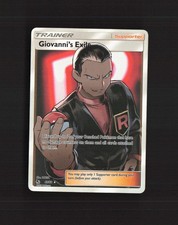 Giovanni's Exile 67/68 Hidden Fates Full Art Ultra Rare Holo Pokemon Card NM
