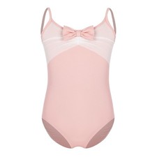 Girls Gymnastics Stage Ballet Leotard Practice Bodysuit Exercise Ruched Mesh
