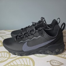 Nike React Element 55 Quilted Grid Black usate - CI3835 002 - TAGLIA 11,5 senza scatola