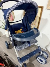 Hauck Disney Winnie the Pooh Doll Stroller Pushchair Navy Blue Canopy Tray