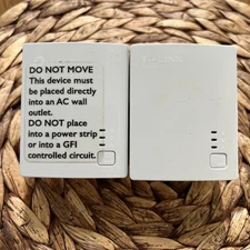 Lot Of 2 TP-Link AV600 Powerline White TL-PA4010 Starter Kit Streaming TESTED!!