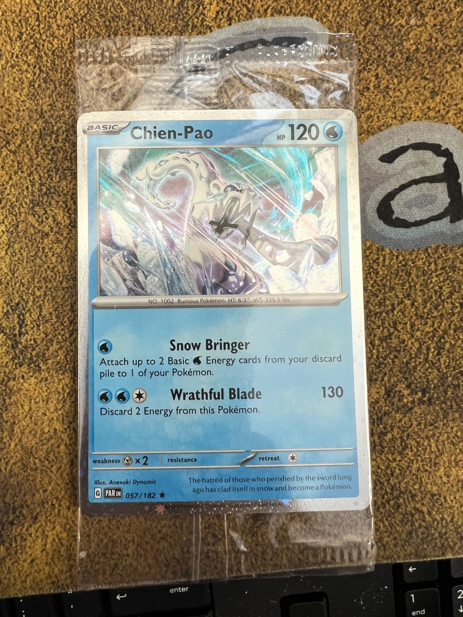 what is the most powerful pokemon card CGC 10 PRISTINE Japanese Pokemon 2023 Chien-Pao ex 085/071 Snow Hazard   PKMhobby