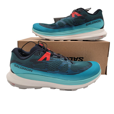 Mens Salomon Ultra Glide 2 Sz 8US/7.5UK 470425 28 NIB Atlantic Blue/Fiery Red