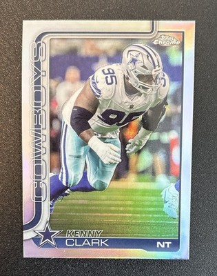 KENNY CLARK 2025 TOPPS CHROME #73 REFRACTOR PARALLEL DALLAS COWBOYS   