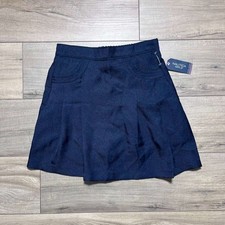 Nautica Girls School Uniform Pleated Scooter Skort Size 14 Navy Blue
