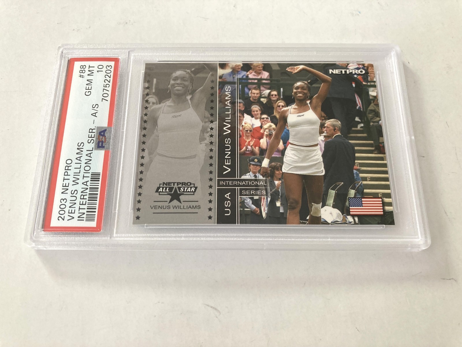 2003 NETPRO INTERNATIONAL SERIES ALL-STAR VENUS WILLIAMS #88 RC PSA 10