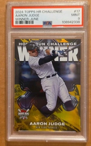 2024 Topps June 81/430 PSA 9 - Homerun Challenge Winner Aaron Judge