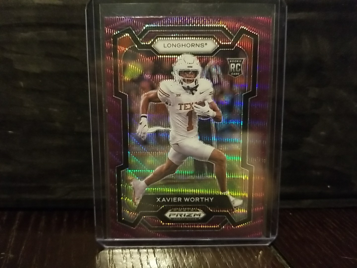 2024 Panini Prizm Draft Picks - Xavier Worthy #153 Purple Wave Prizm (RC)