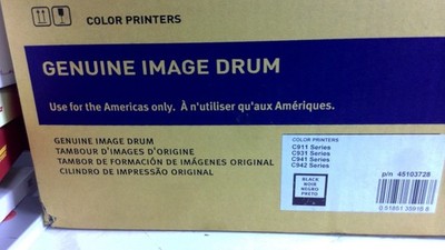 OKI Genuine Black Image Drum 45103728 for C911 C931 C941 C942 Printers