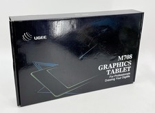 UGEE M708 Graphics Tablet USB Drawing Tablet w/ Stylus Pen USB Cable Open Box