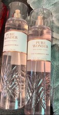 Bath  Body Works Pure Wonder Fine Fragrance Mist 8 fl oz 2 Bottles