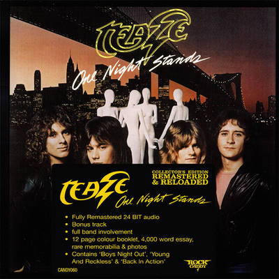 Teaze ~ One Night Stands (1979) CD 2019 Rock Candy Records •• NEW