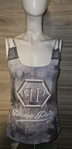 Philipp Plein Top Strass Batik