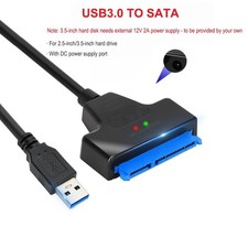 USB 3.0 to 2.5" SATA III Hard Drive Adapter Cable/UASP -SATA to USB3.0 Converter