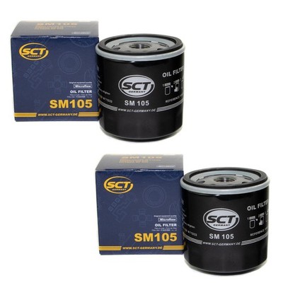 Ölfilter 2 X SCT SM 105 für Buick Chevrolet Cruze Daewoo Opel Ascona Vectra Saab