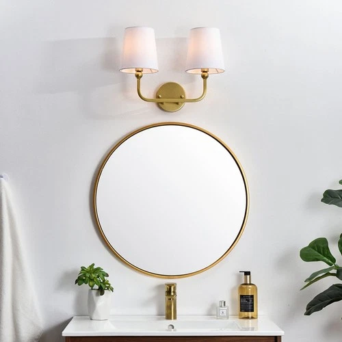 Elegant Lighting LD7322W16 Senna 2 Light 16"W Vanity Light - Brass - Picture 7 of 12