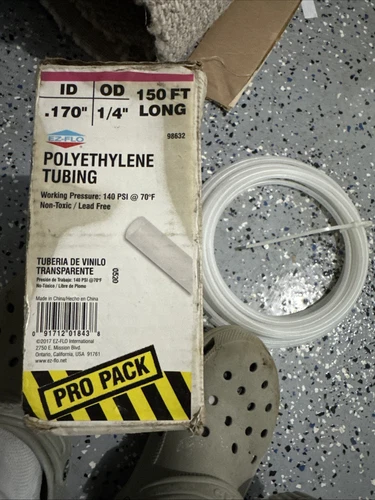 Ez-Flo 98632 1/4" Od X 150' Polyethylene Tubing Brand New + Free Extra 50ft