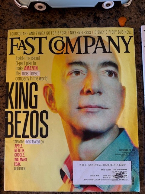 Vintage Lot of 3 Jeff Bezos magazine publications