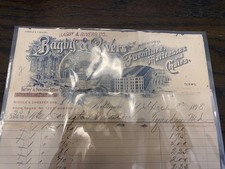 1898 Bagby And Rivers Furniture, Mattresses and Chairs receipt