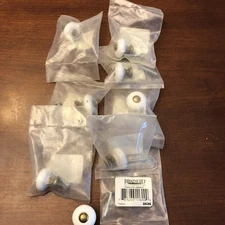 Lot Of 8, Brainerd Small White Ceramic Drawer Knobs, Vintage Dresser Knobs