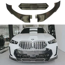 Front Bumper Lip For BMW X6 G06 lCI 2023+Carbon Fiber Front Splitter X6 Bodykit