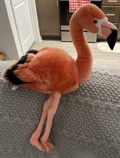 FAO Schwarz NICE SOFT PINK FLAMINGO BIRD 12   Plush STUFFED ANIMAL Toy