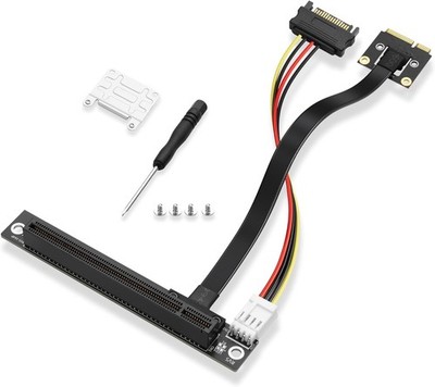 Mini-PCIE WLAN Netzwerkkarte auf PCIe X16 Verlängerungskabel, Mini PCI Stecker auf PC